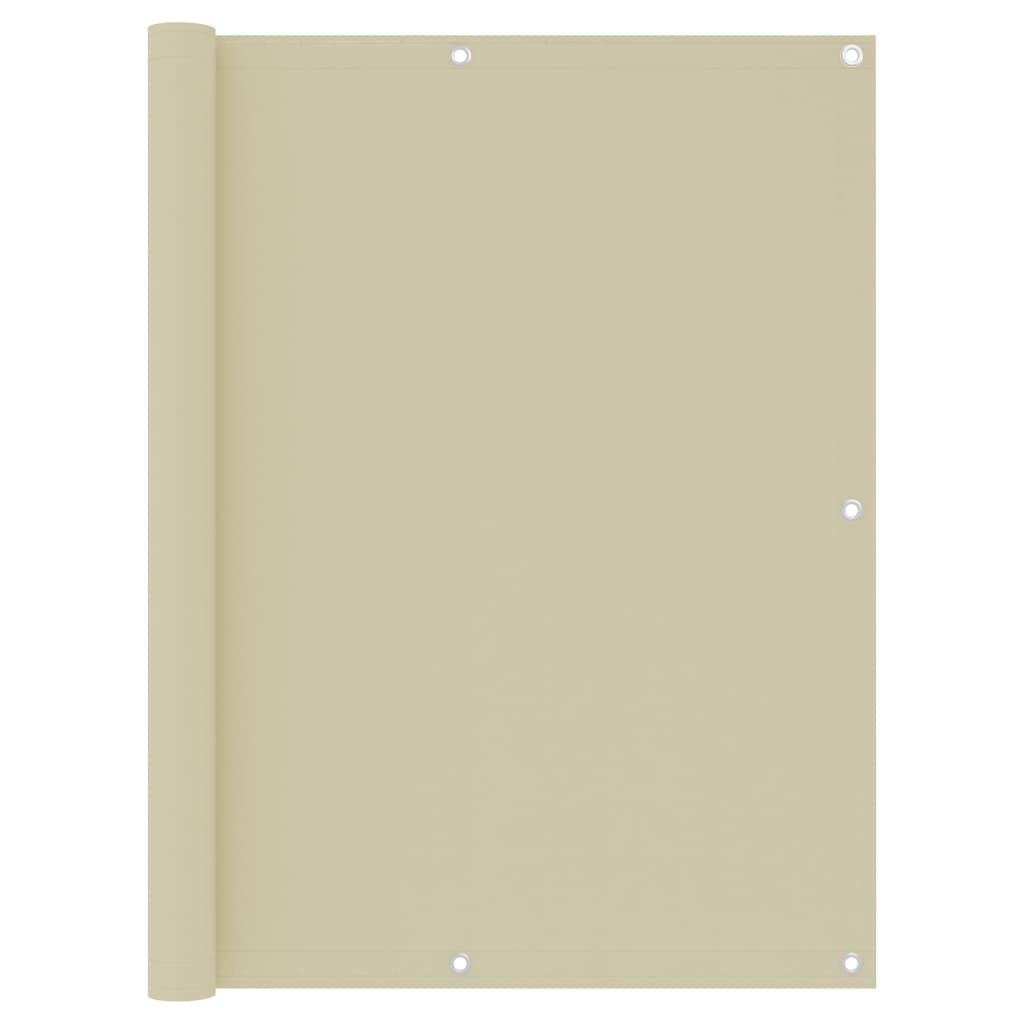 Balcony Screen Cream 120x300 cm Oxford Fabric