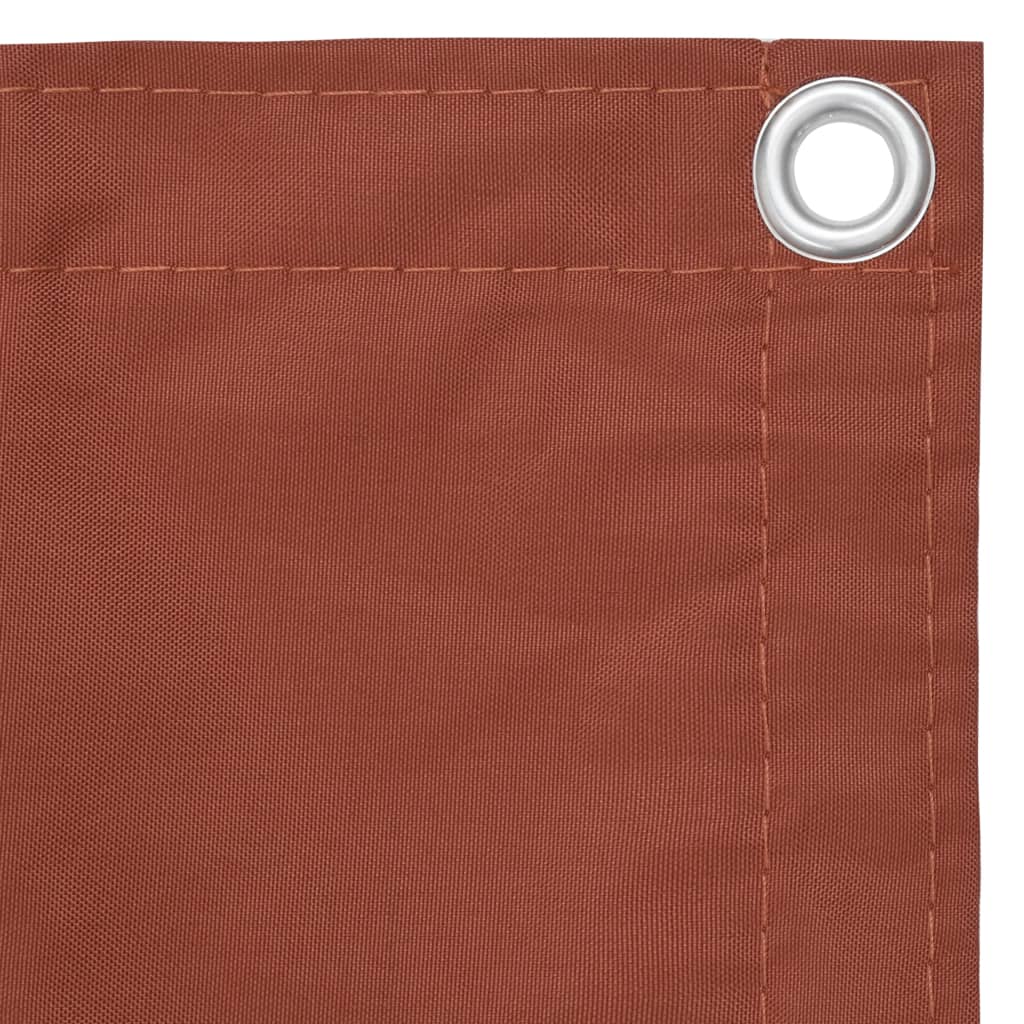 Balcony Screen Terracotta 120x400 cm Oxford Fabric