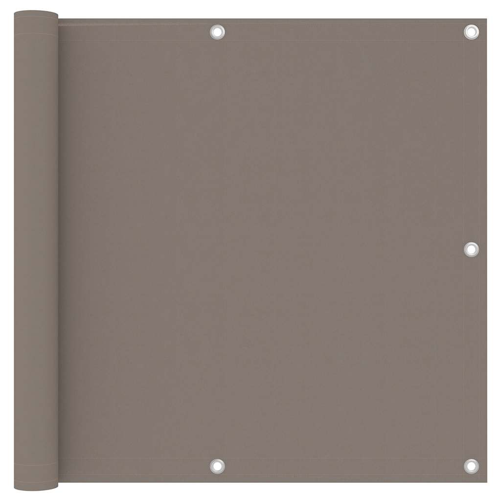 Balcony Screen Taupe 90x300 cm Oxford Fabric