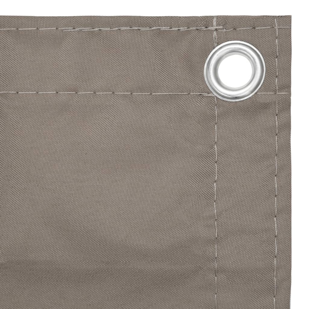 Balcony Screen Taupe 120x400 cm Oxford Fabric