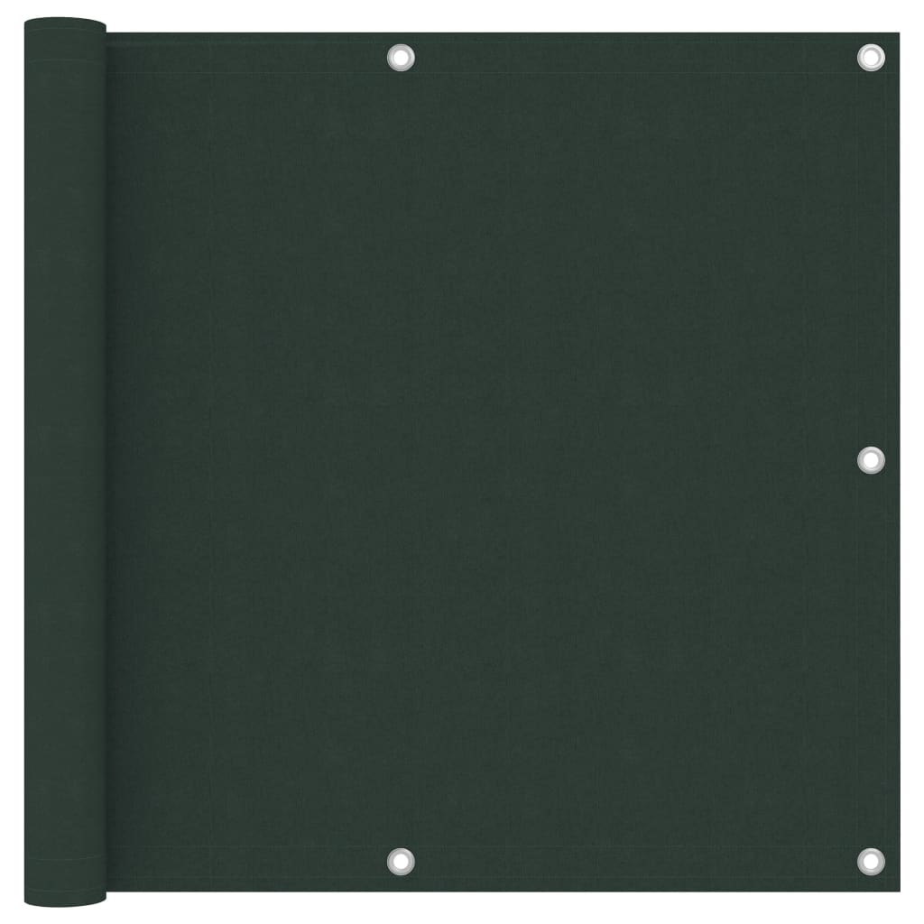 Balcony Screen Dark Green 90x300 cm Oxford Fabric