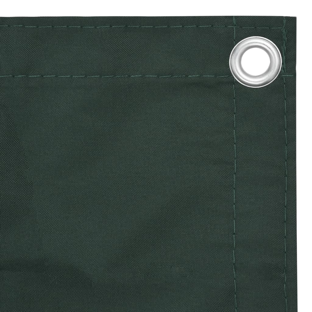 vidaXL Balcony Screen Dark Green 120x500 cm Oxford Fabric