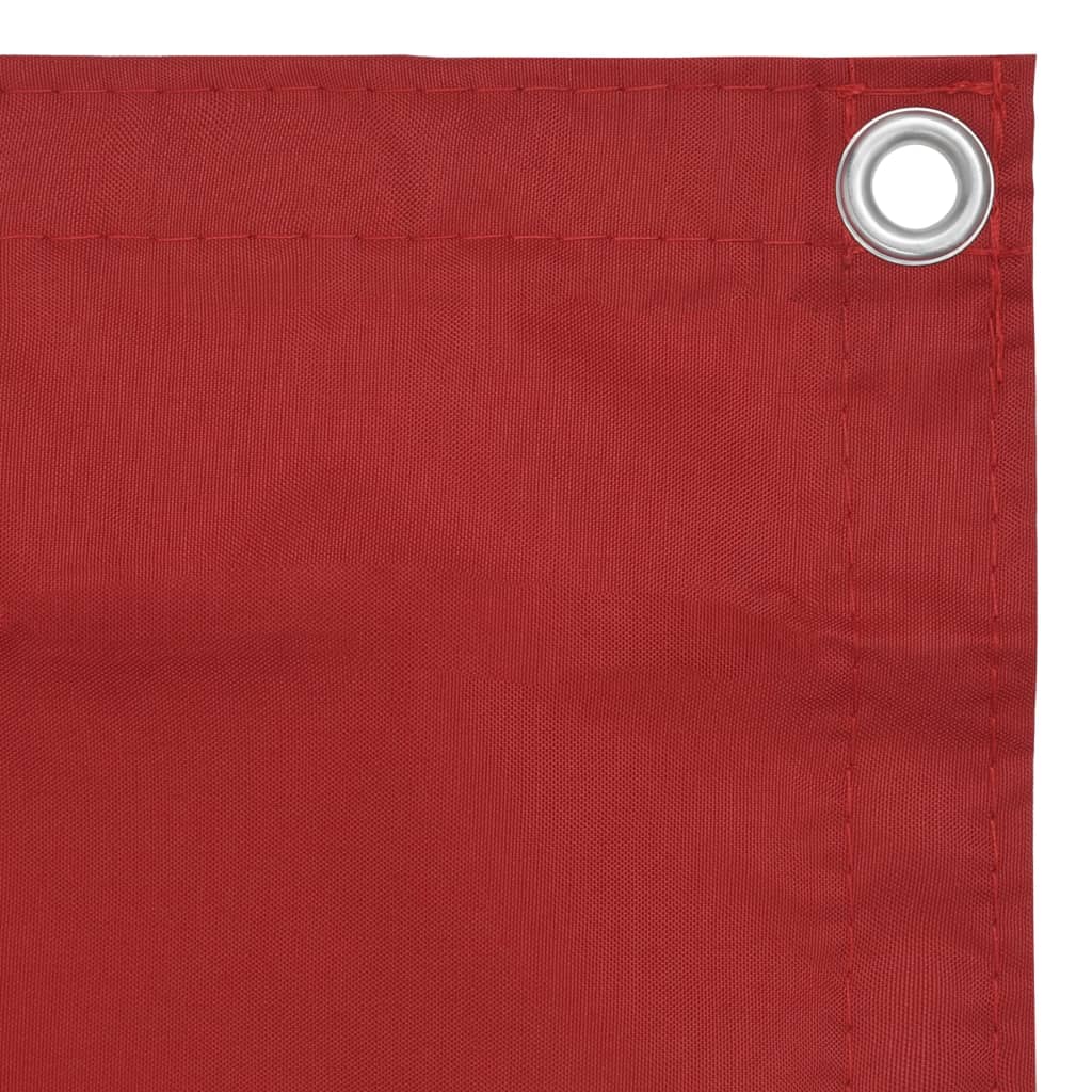 vidaXL Balcony Screen Red 120x300 cm Oxford Fabric