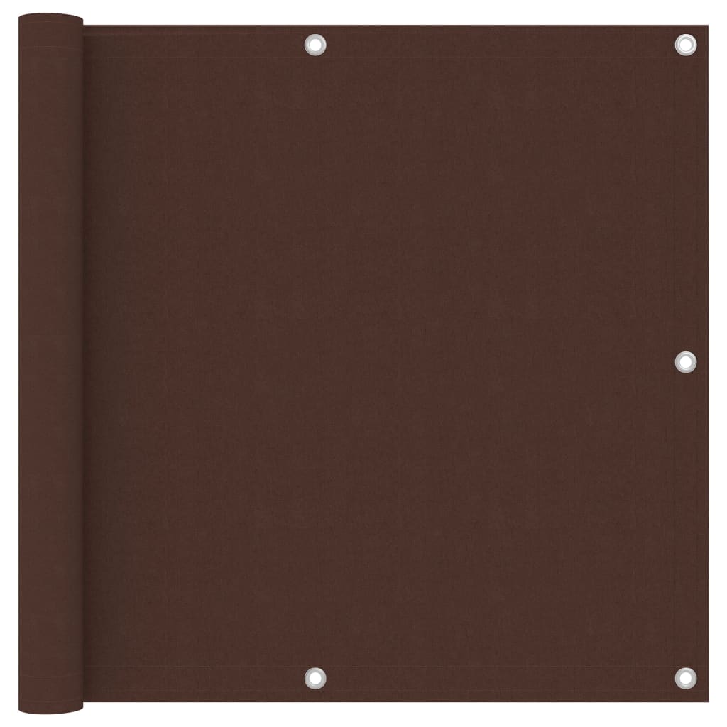 Balcony Screen Brown 90x300 cm Oxford Fabric