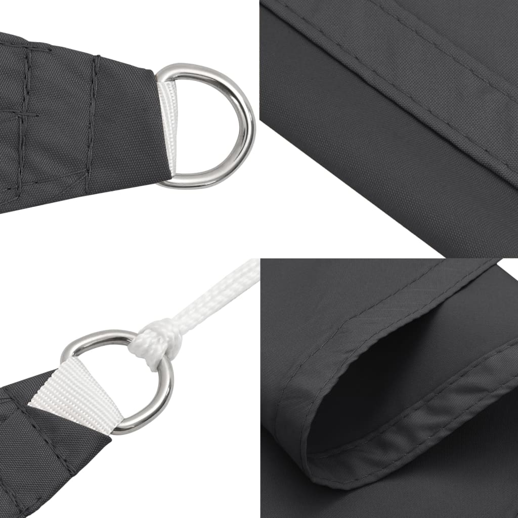 Sunshade Sail Oxford Fabric Square 4x4 m Anthracite