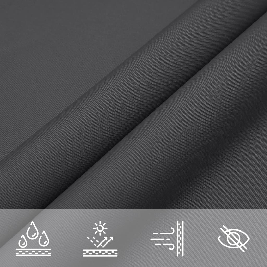 Sunshade Sail Oxford Fabric Square 4x4 m Anthracite