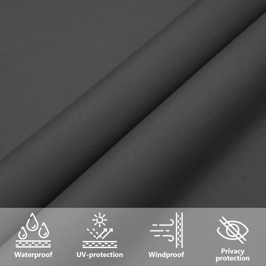 vidaXL Sunshade Sail Oxford Fabric Rectangular 2.5x5 m Anthracite