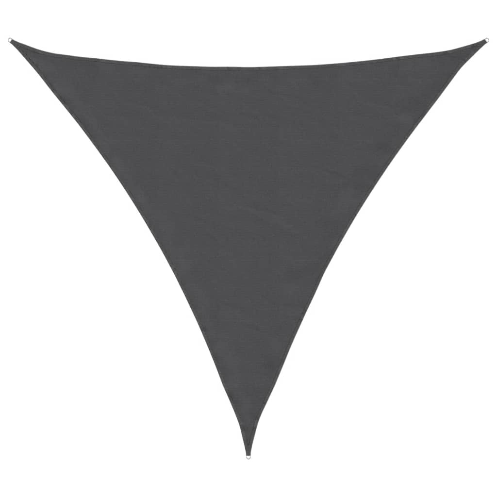 vidaXL Sunshade Sail Oxford Fabric Triangular 3x3x3 m Anthracite