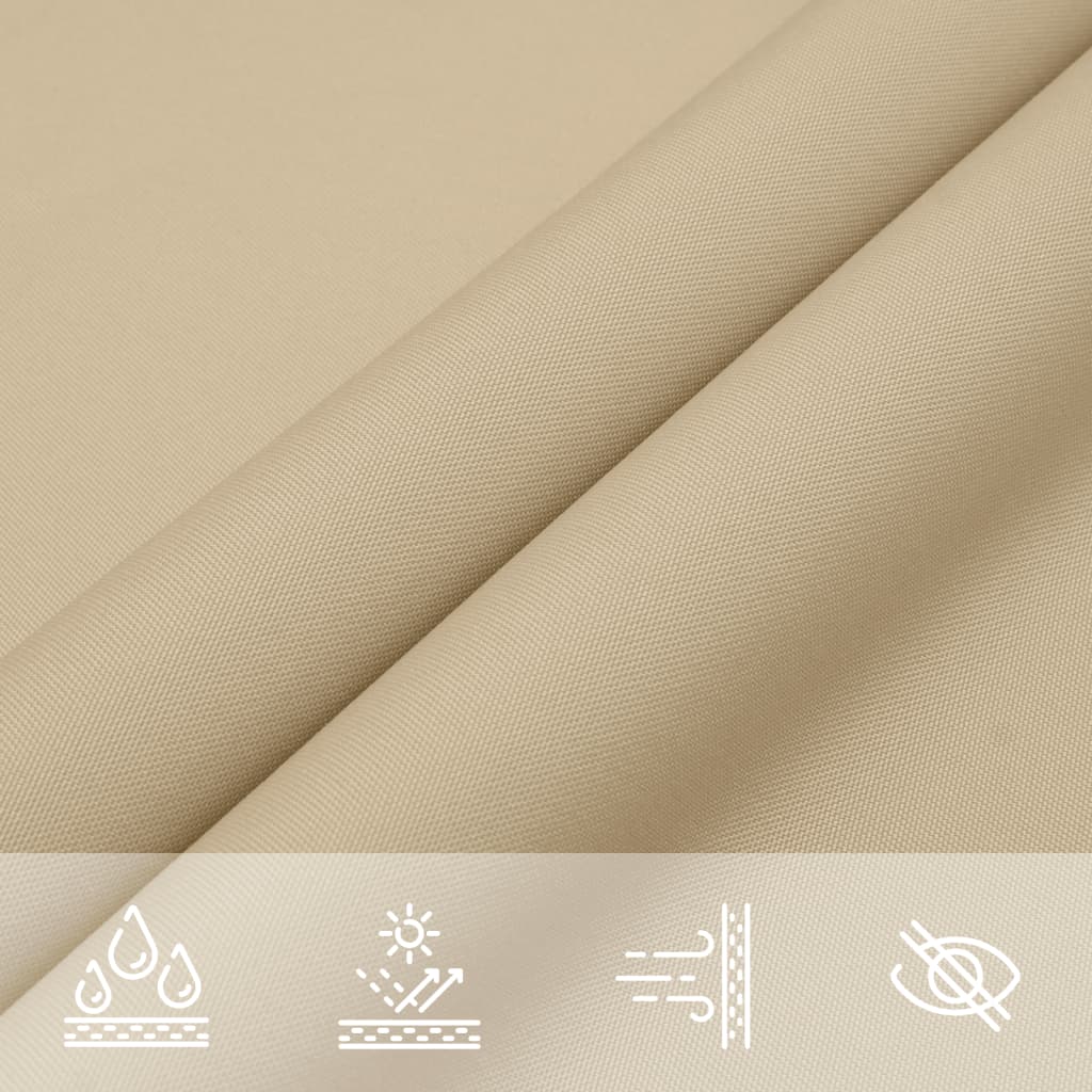 vidaXL Sunshade Sail Oxford Fabric Square 4x4 m Beige