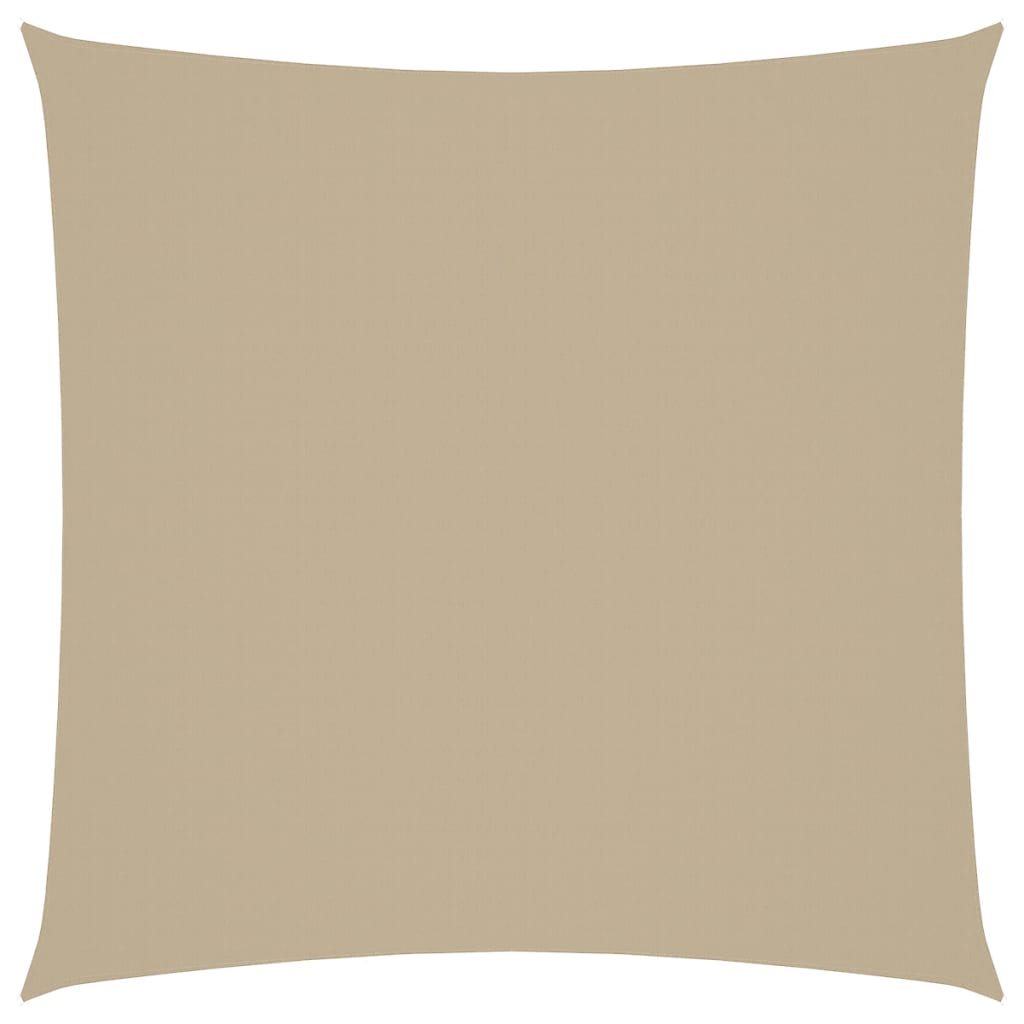 vidaXL Sunshade Sail Oxford Fabric Square 5x5 m Beige