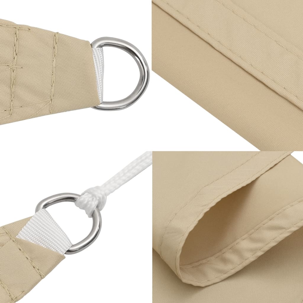 Sunshade Sail Oxford Fabric Rectangular 6x7 m Beige