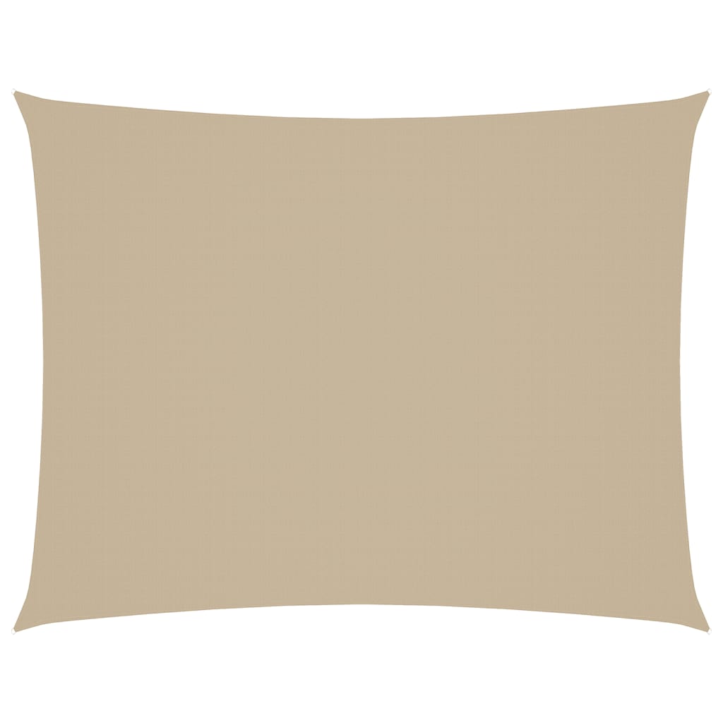 Sunshade Sail Oxford Fabric Rectangular 6x8 m Beige