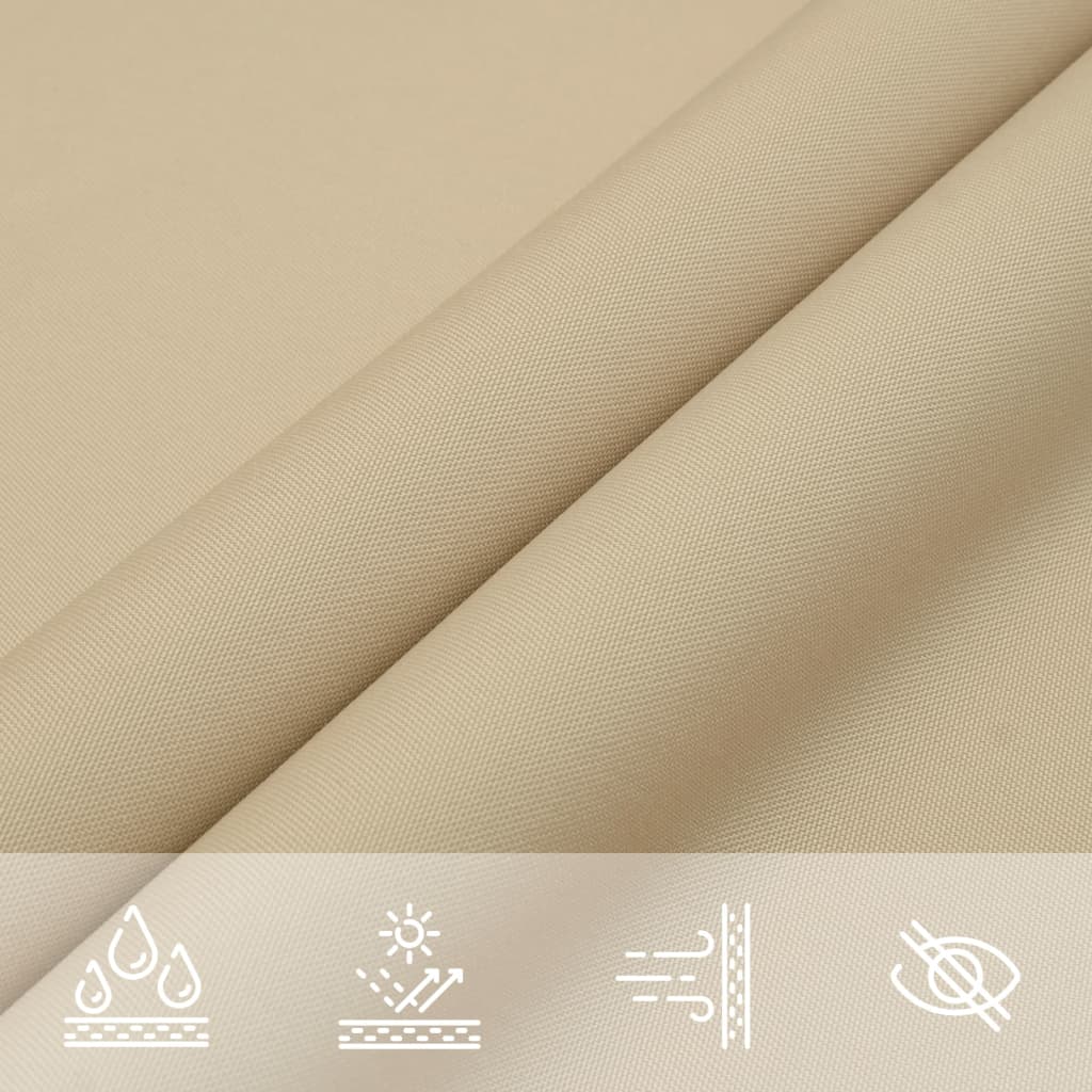 Sunshade Sail Oxford Fabric Rectangular 6x8 m Beige