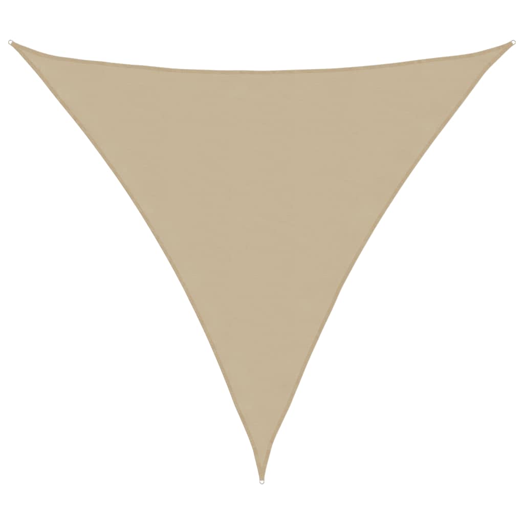 vidaXL Sunshade Sail Oxford Fabric Triangular 4x4x4 m Beige