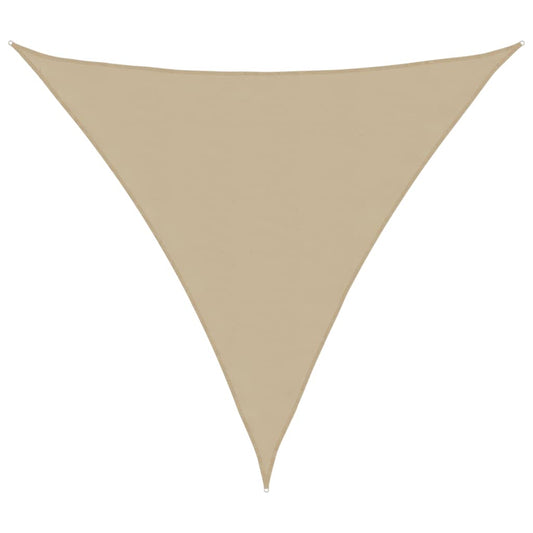 vidaXL Sunshade Sail Oxford Fabric Triangular 4x4x4 m Beige