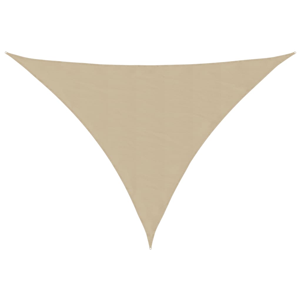 Sunshade Sail Oxford Fabric Triangular 5x7x7 m Beige