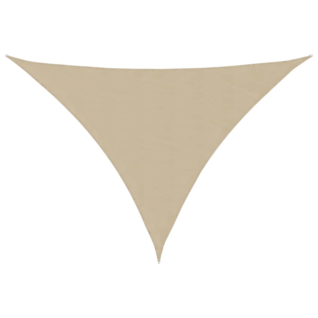 Sunshade Sail Oxford Fabric Triangular 4x5x6.4 m Beige
