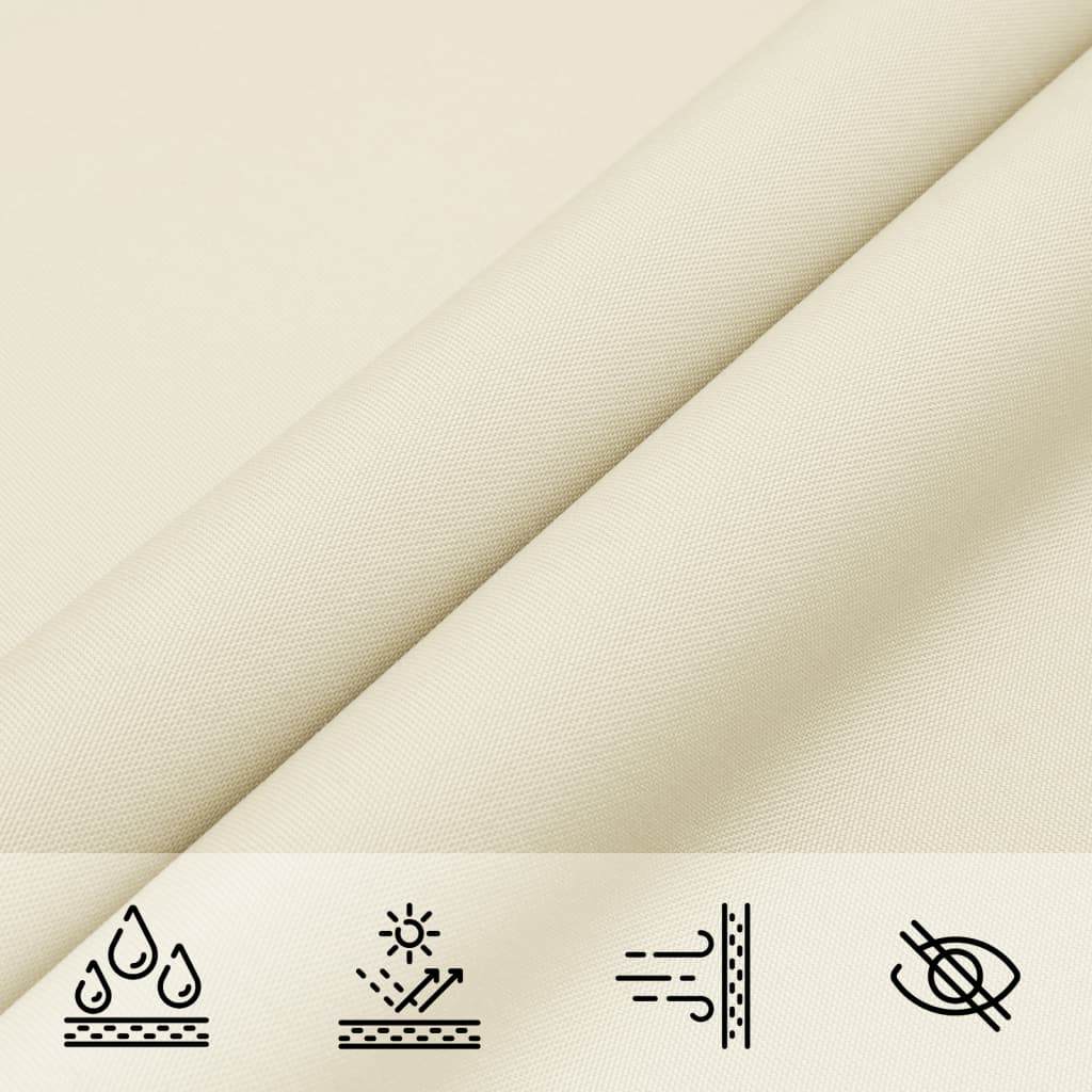 Sunshade Sail Oxford Fabric Square 4.5x4.5 m Cream