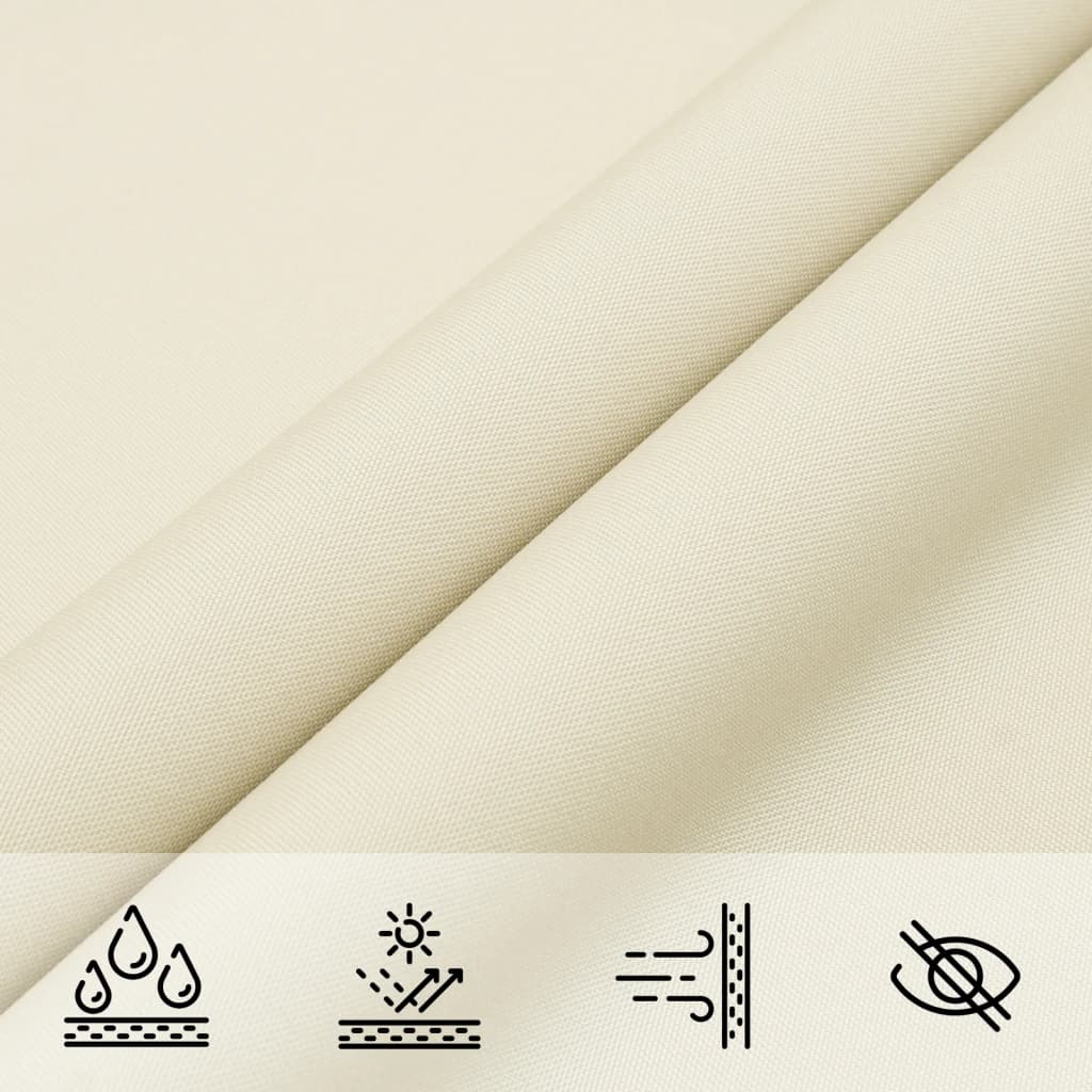 Sunshade Sail Oxford Fabric Rectangular 5x7 m Cream