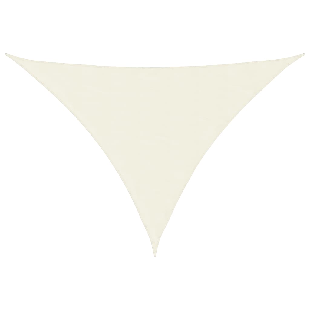 vidaXL Sunshade Sail Oxford Fabric Triangular 2.5x2.5x3.5 m Cream