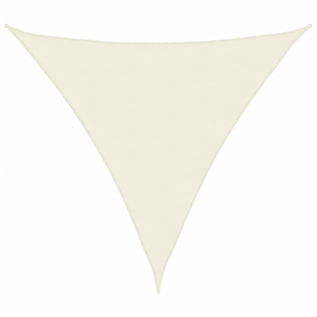 vidaXL Sunshade Sail Oxford Fabric Triangular 6x6x6 m Cream