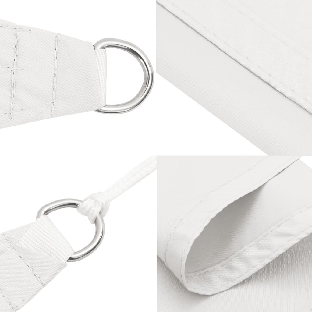 Sunshade Sail Oxford Fabric Triangular 3.5x3.5x4.9 m White