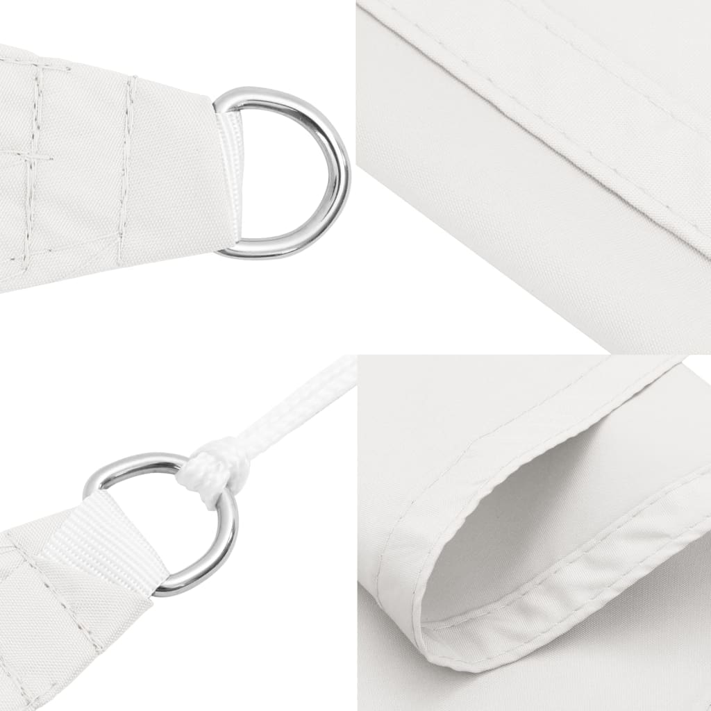 Sunshade Sail Oxford Fabric Triangular 4x4x5.8 m White