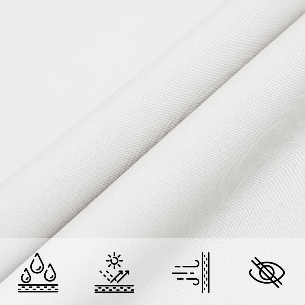 Sunshade Sail Oxford Fabric Triangular 4x5x5 m White