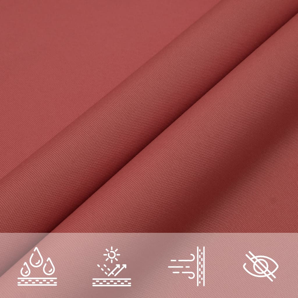135363 vidaXL Sunshade Sail Oxford Fabric Square 7x7 m Terracotta