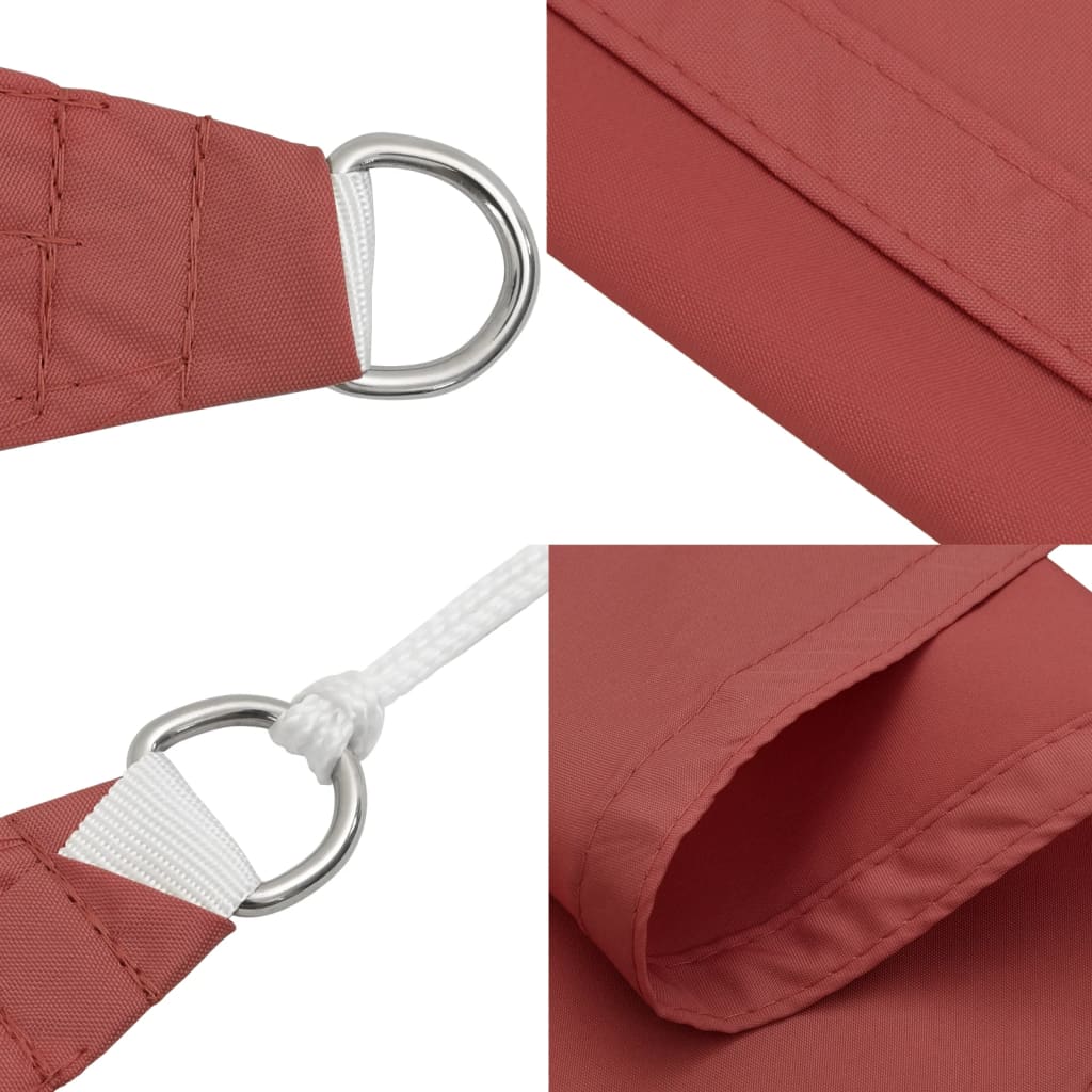 Sunshade Sail Oxford Fabric Triangular 2.5x2.5x3.5 m Terracotta