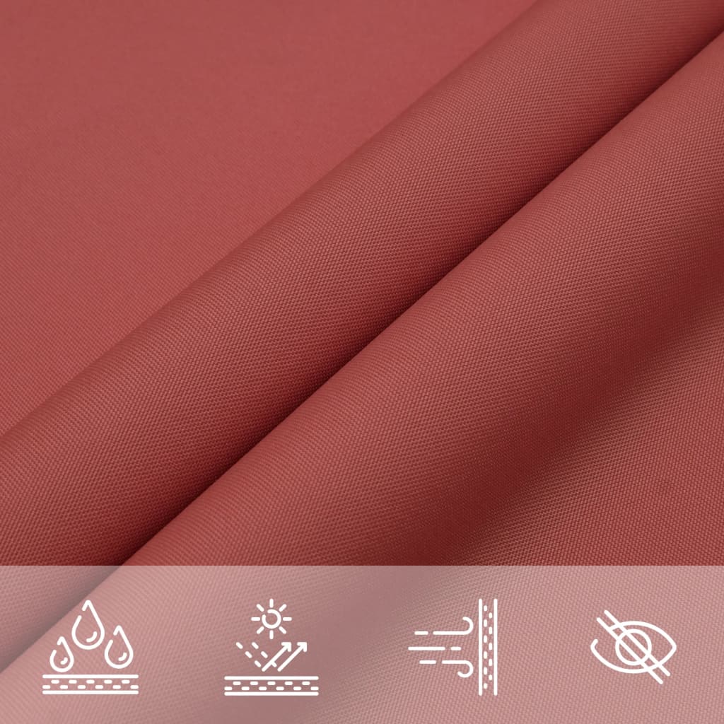 Sunshade Sail Oxford Fabric Triangular 2.5x2.5x3.5 m Terracotta