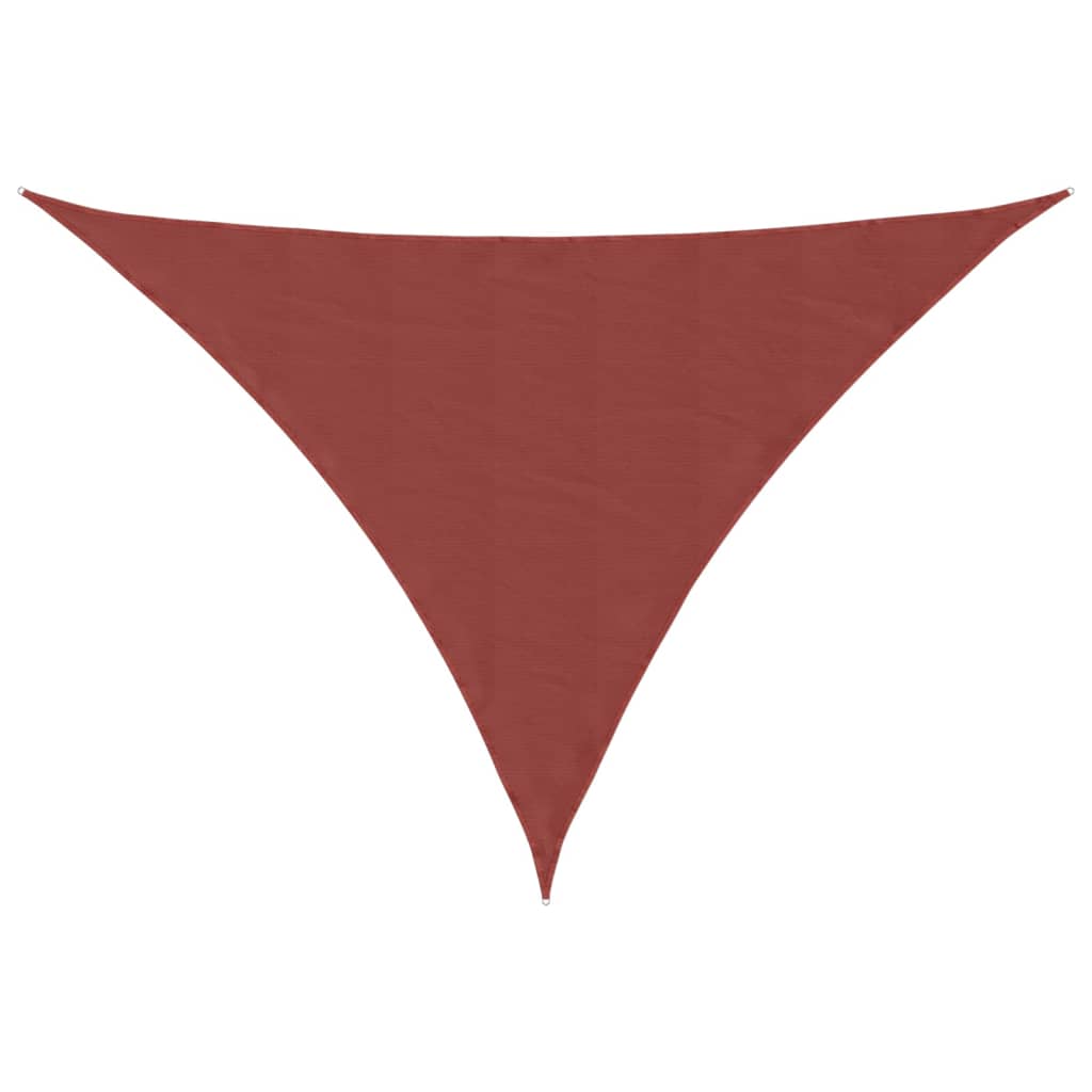 Sunshade Sail Oxford Fabric Triangular 4x4x5.8 m Terracotta