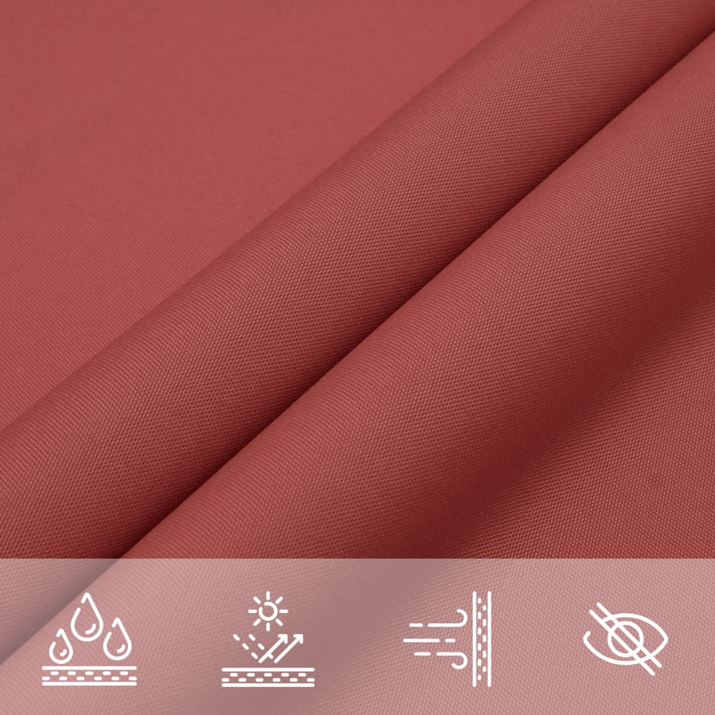 Sunshade Sail Oxford Fabric Triangular 5x6x6 m Terracotta
