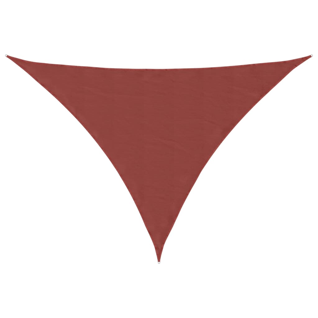Sunshade Sail Oxford Fabric Triangular 5x5x6 m Terracotta