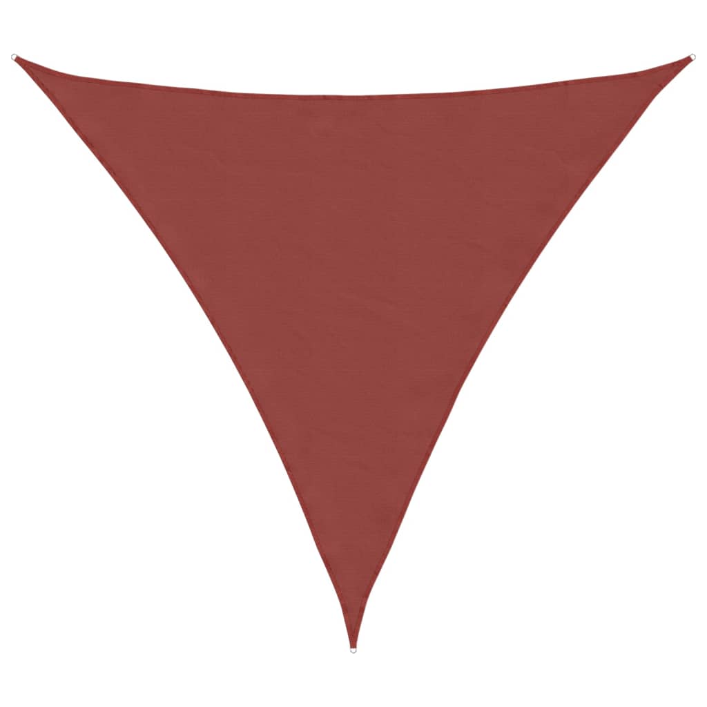 Sunshade Sail Oxford Fabric Triangular 6x6x6 m Terracotta