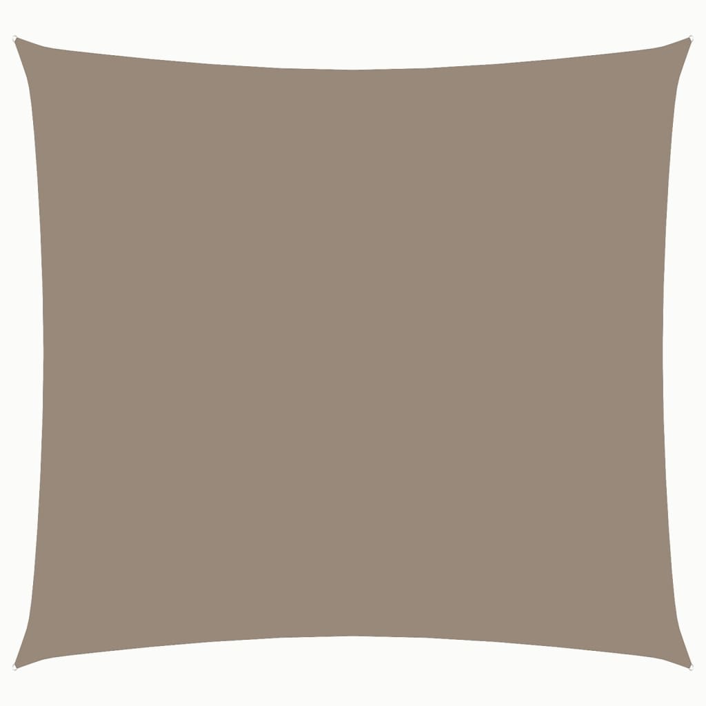 vidaXL Sunshade Sail Oxford Fabric Square 2.5x2.5 m Taupe