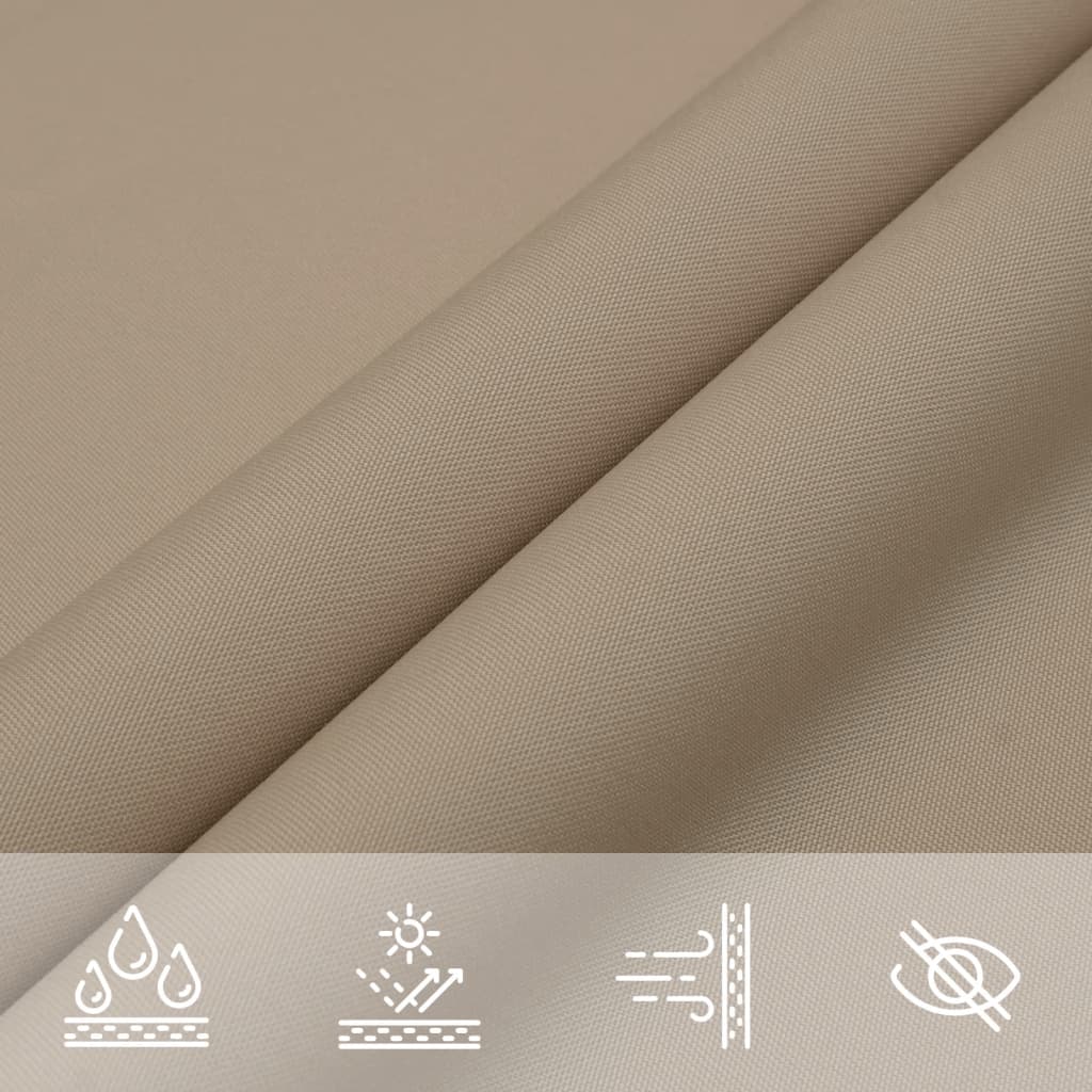Sunshade Sail Oxford Fabric Square 4x4 m Taupe