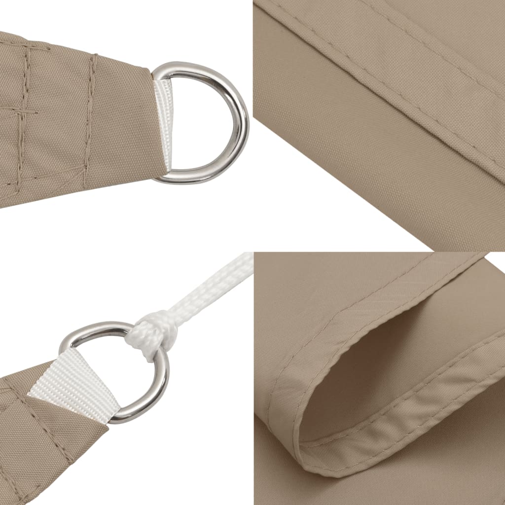 vidaXL Sunshade Sail Oxford Fabric Square 4.5x4.5 m Taupe