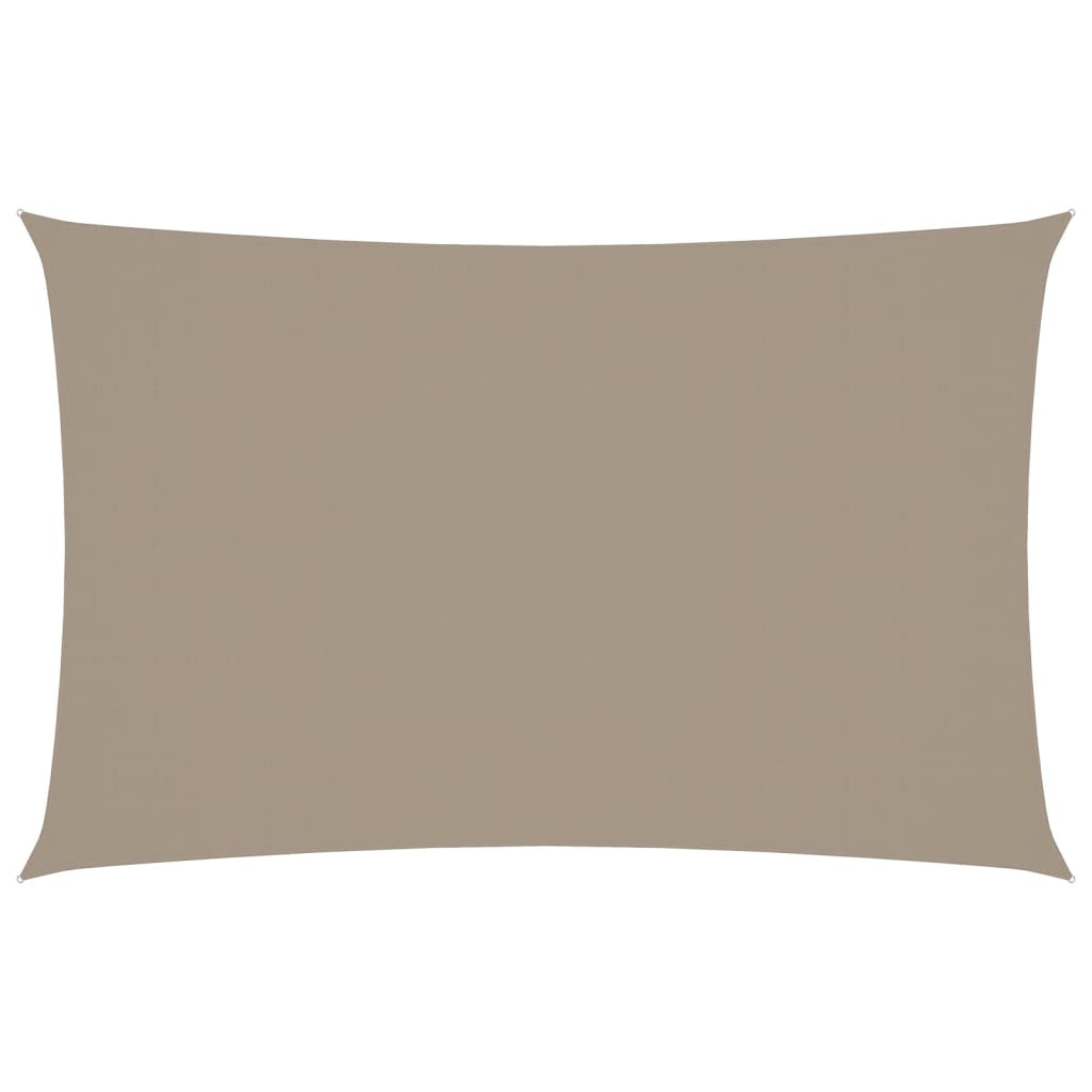 vidaXL Sunshade Sail Oxford Fabric Rectangular 2x5 m Taupe