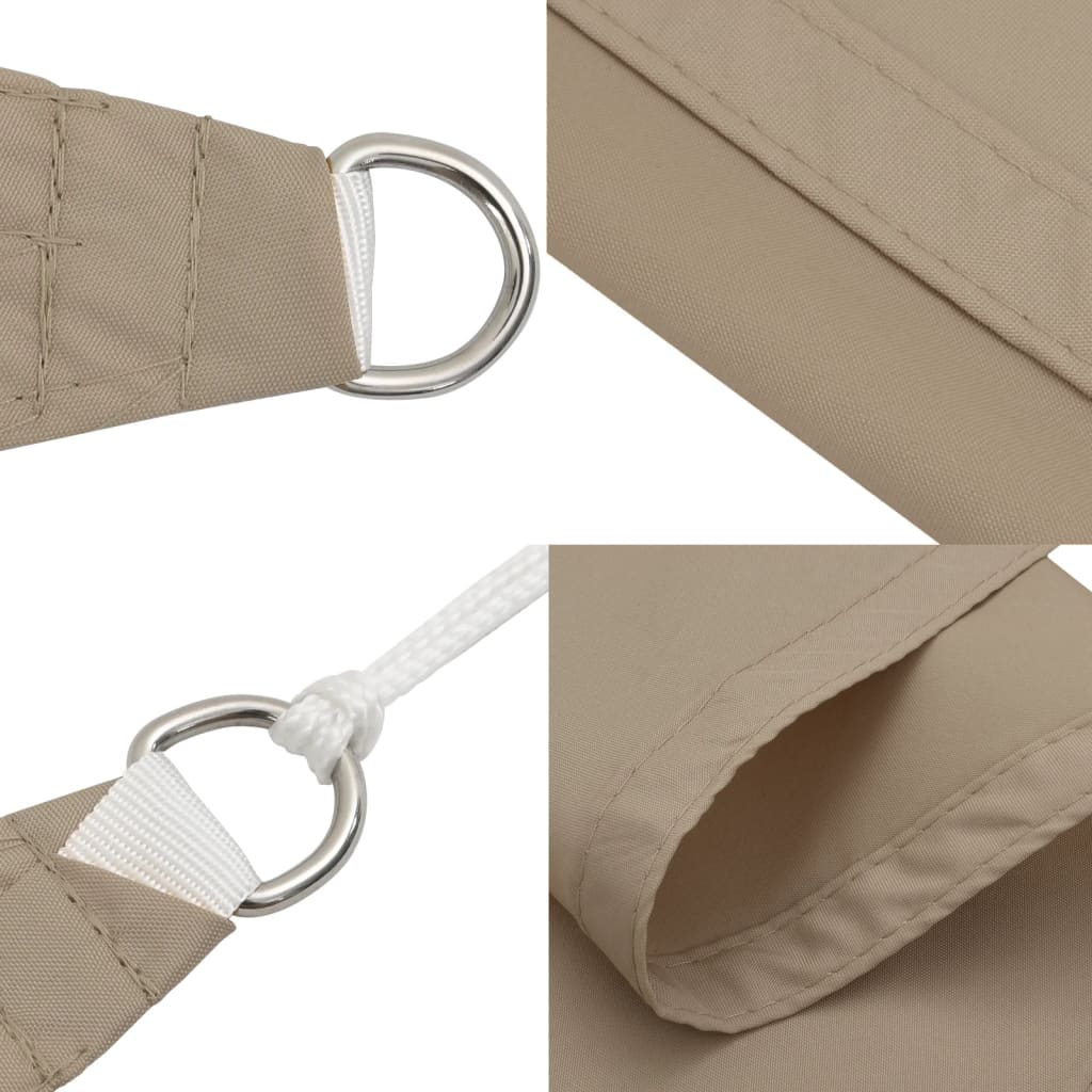 Sunshade Sail Oxford Fabric Rectangular 4x7 m Taupe