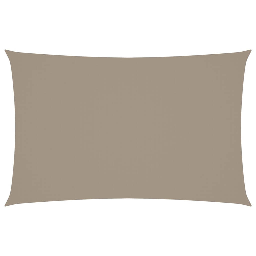 vidaXL Sunshade Sail Oxford Fabric Rectangular 5x8 m Taupe