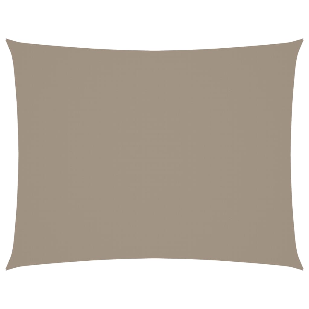 Sunshade Sail Oxford Fabric Rectangular 6x8 m Taupe