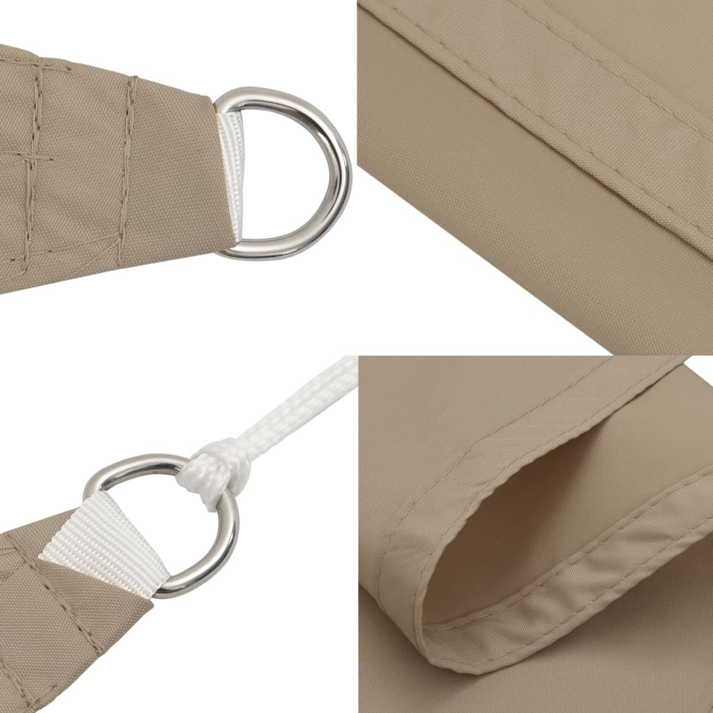 Sunshade Sail Oxford Fabric Triangular 2.5x2.5x3.5 m Taupe