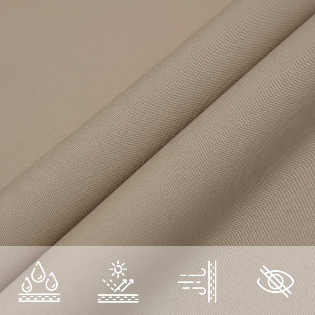Sunshade Sail Oxford Fabric Triangular 4x5x5 m Taupe