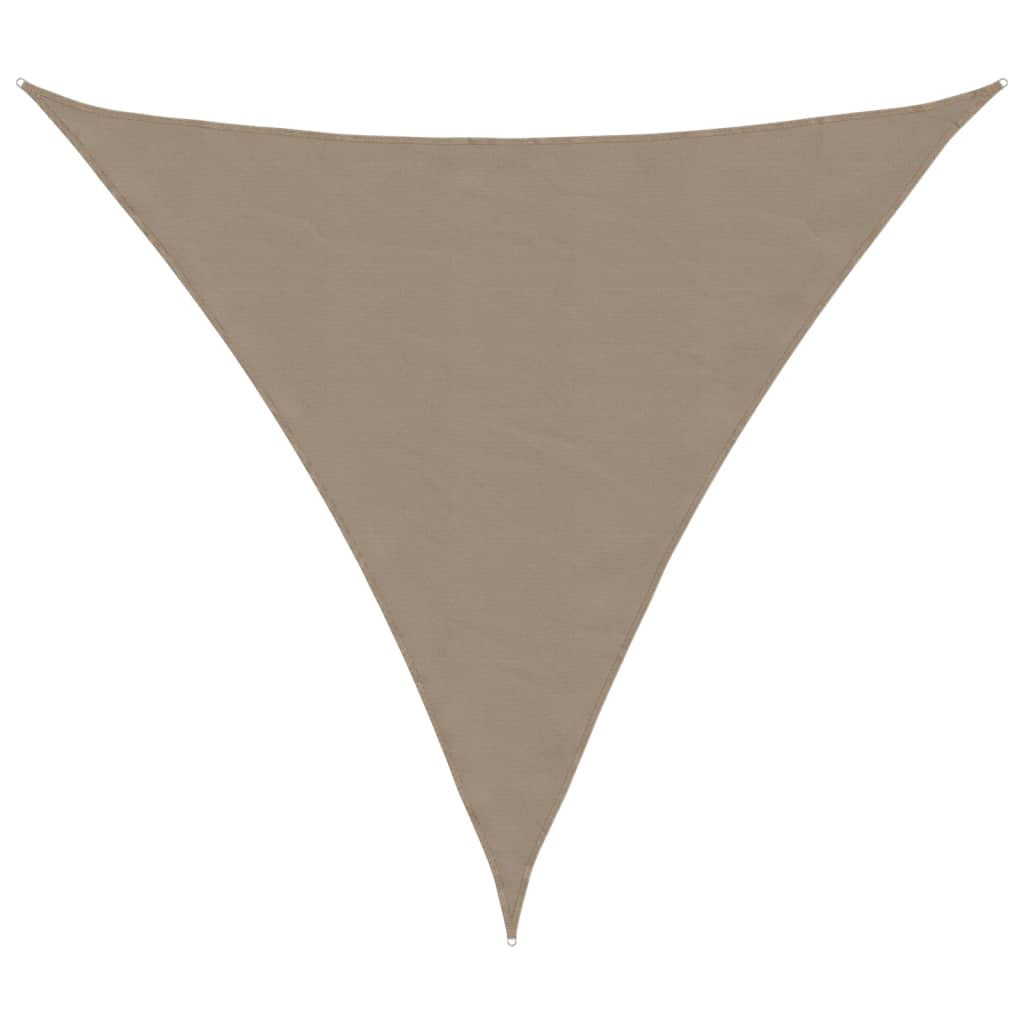 Sunshade Sail Oxford Fabric Triangular 5x5x5 m Taupe
