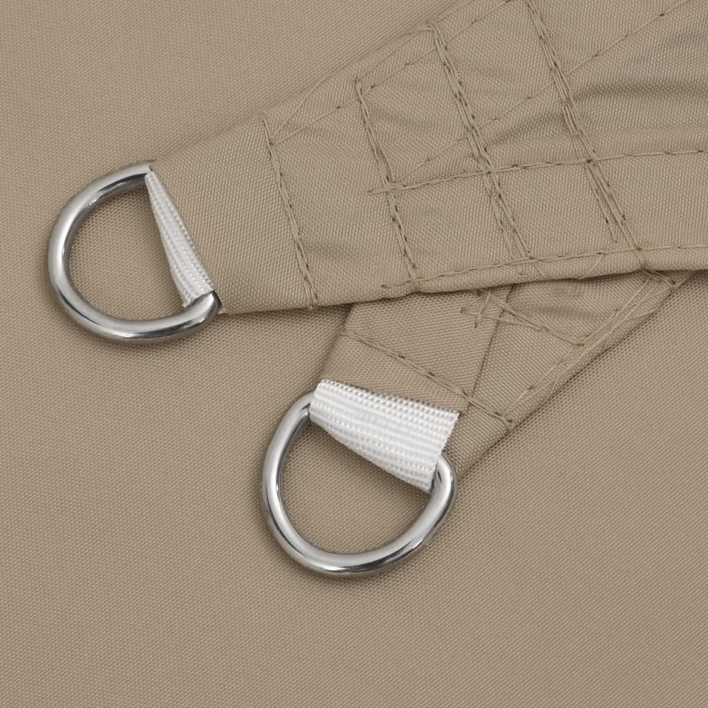 Sunshade Sail Oxford Fabric Triangular 5x5x5 m Taupe
