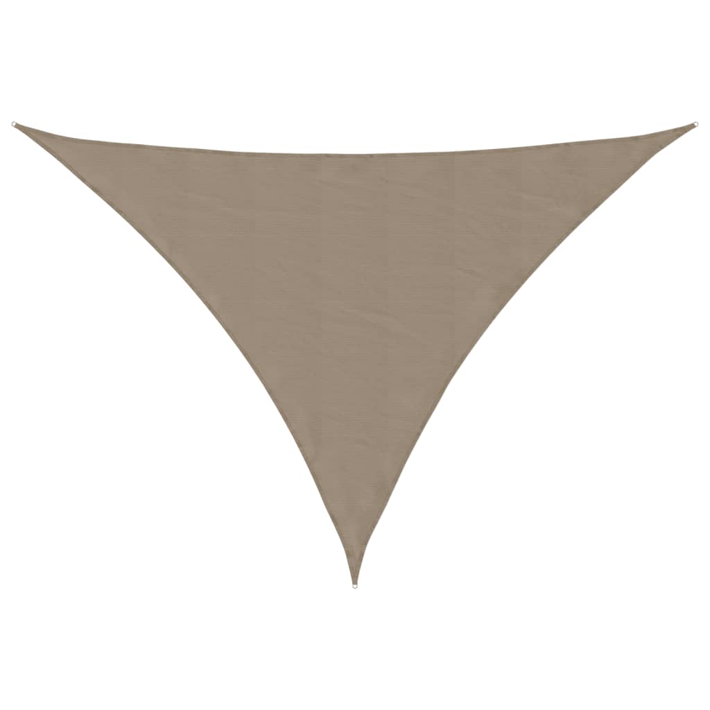 Sunshade Sail Oxford Fabric Triangular 5x7x7 m Taupe