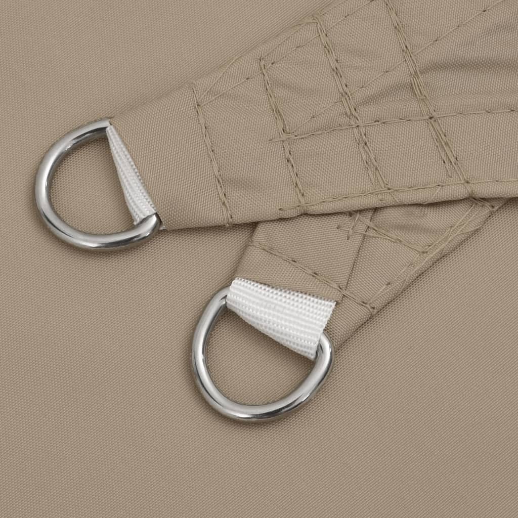 Sunshade Sail Oxford Fabric Triangular 6x6x6 m Taupe
