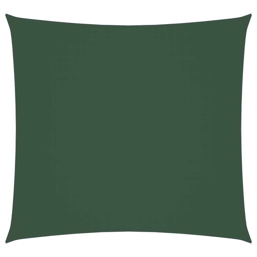 vidaXL Sunshade Sail Oxford Fabric Square 6x6 m Dark Green