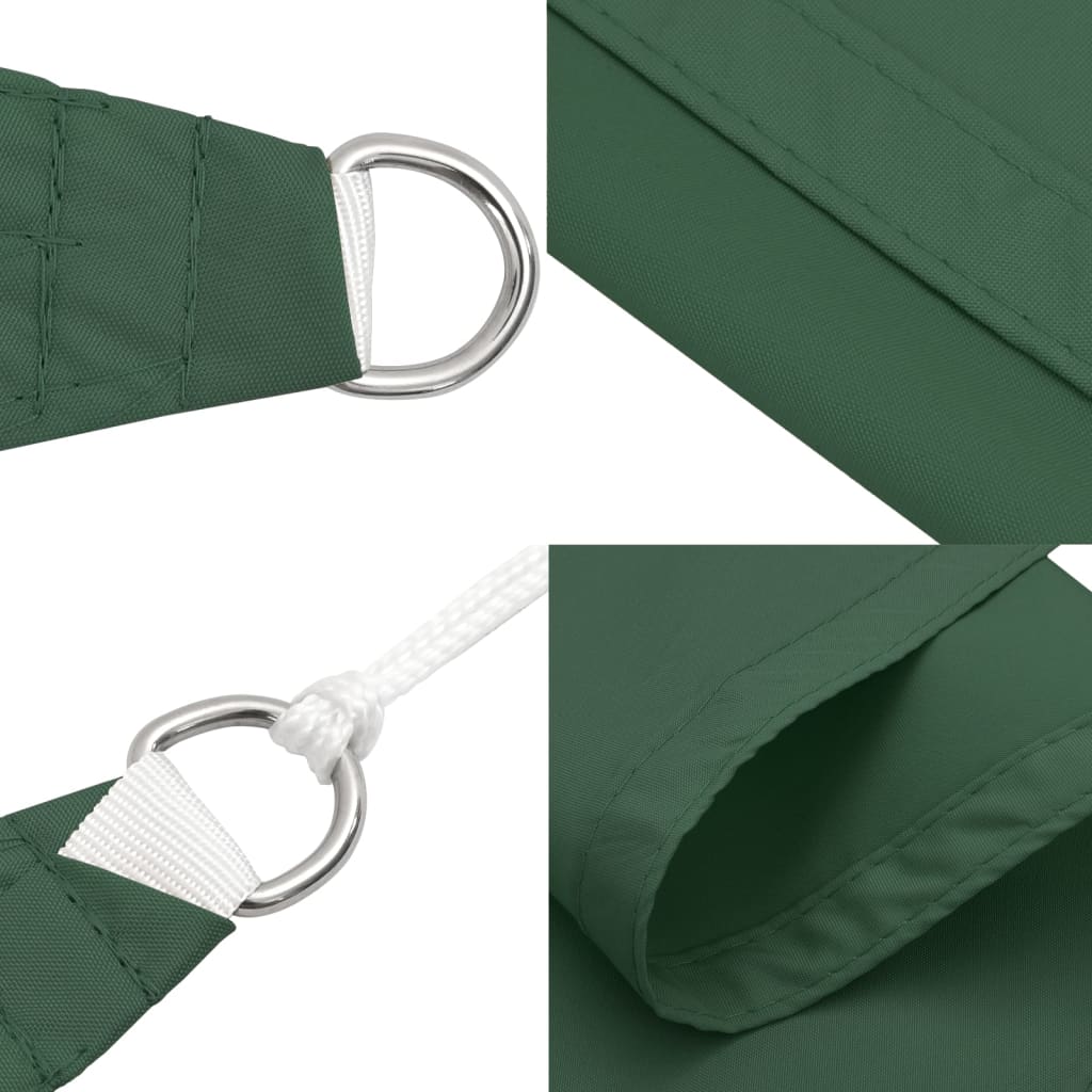 vidaXL Sunshade Sail Oxford Fabric Square 6x6 m Dark Green